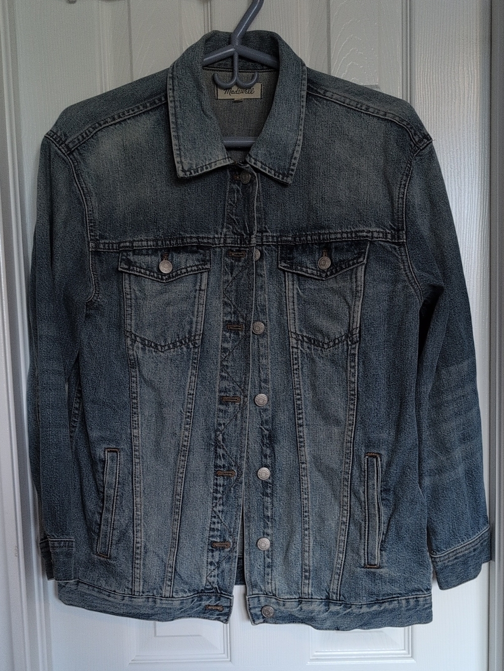Madewell The Jean Jacket Denim Jacket in Blue Size Medium